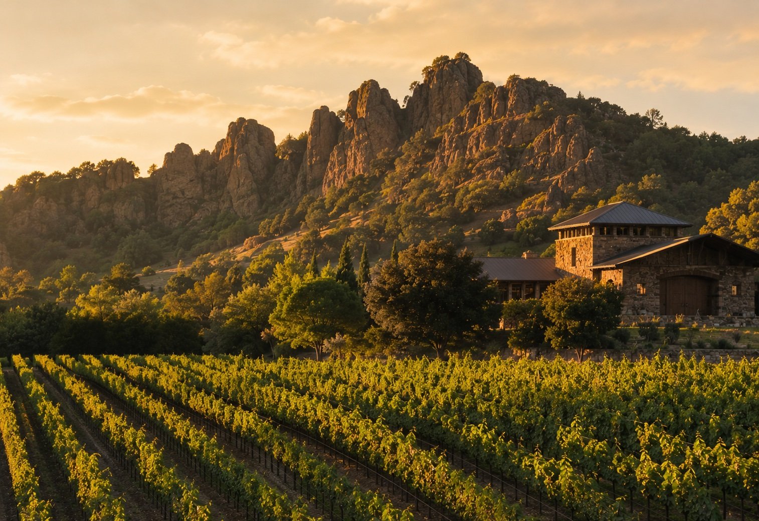 Stag's Leap Wine Cellars historic estate among Stags Leap District vineyards