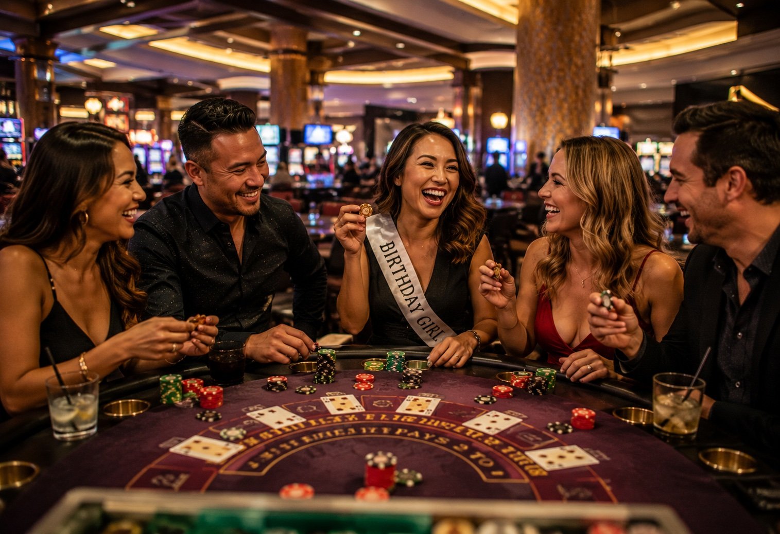 Casino night birthday run from Sacramento