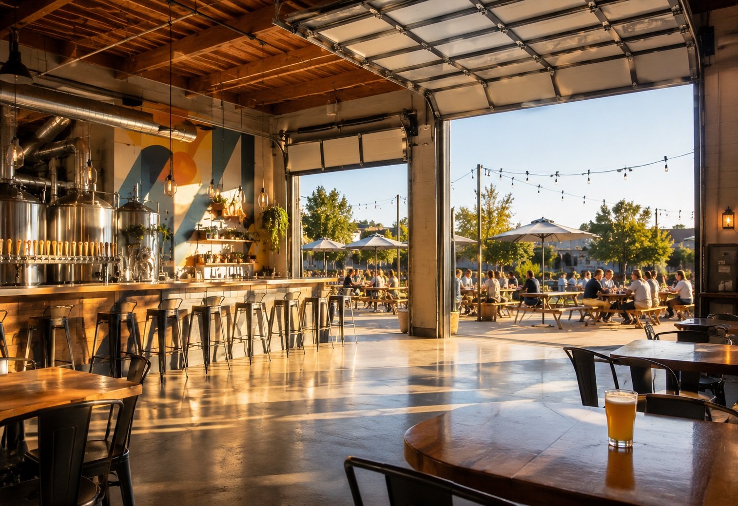 New Glory Craft Brewery taproom in Sacramento California