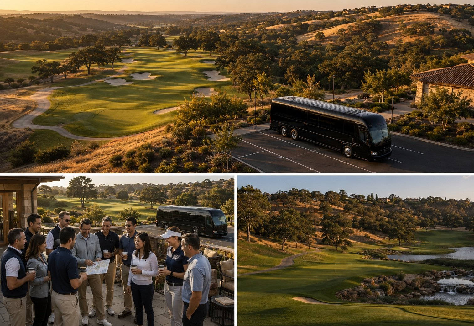 Corporate golf group at Sacramento foothills country club