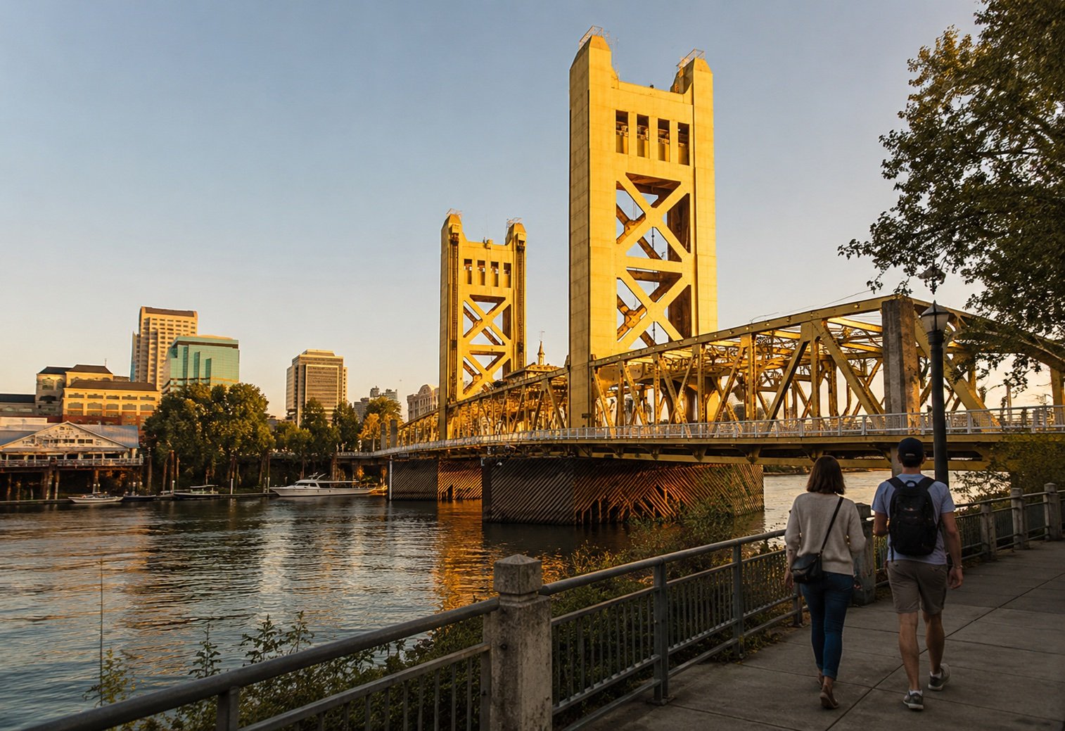 Sacramento Tower Bridge and River scenic tour