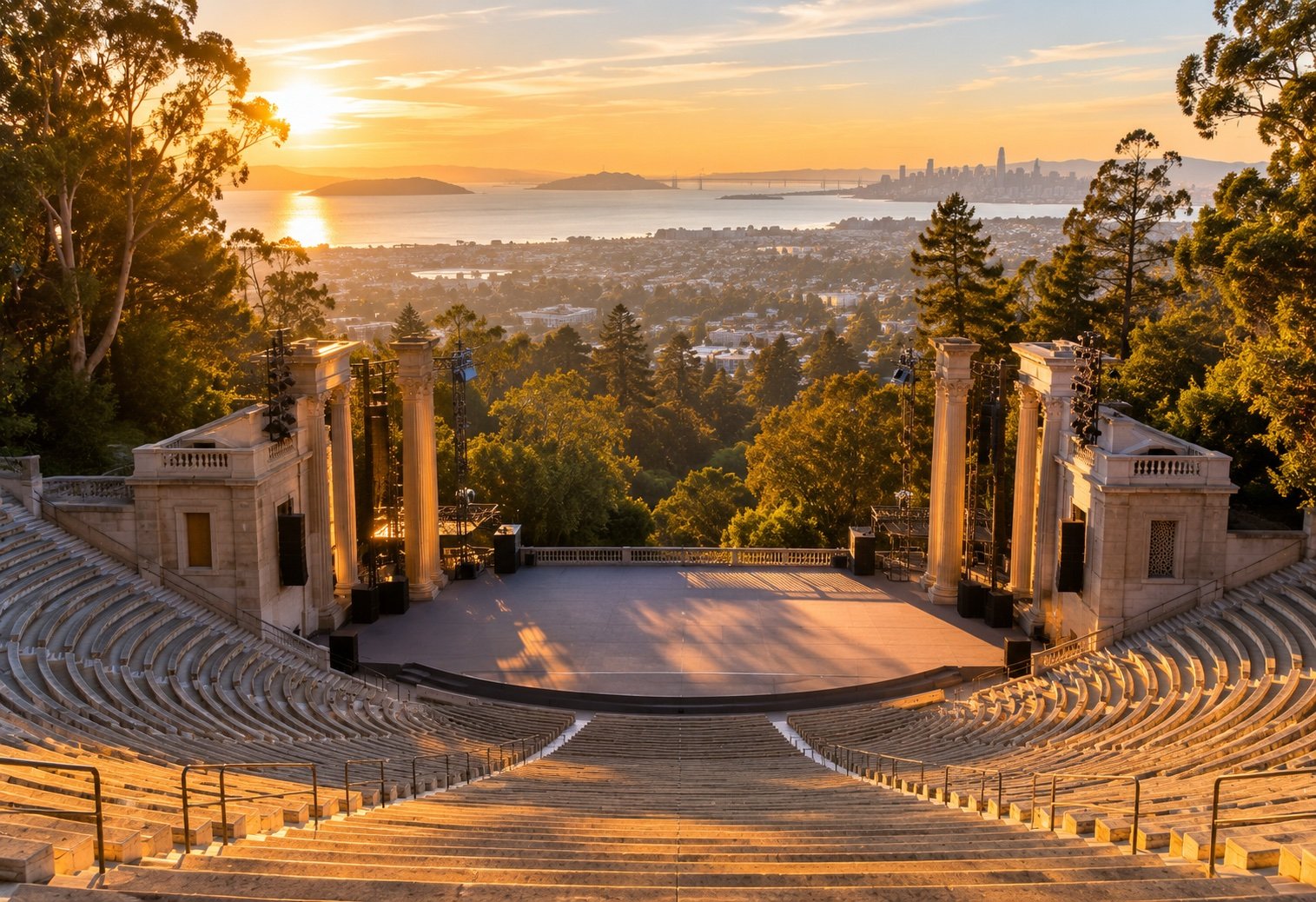 Greek Theatre outdoor amphitheatre in Berkeley
