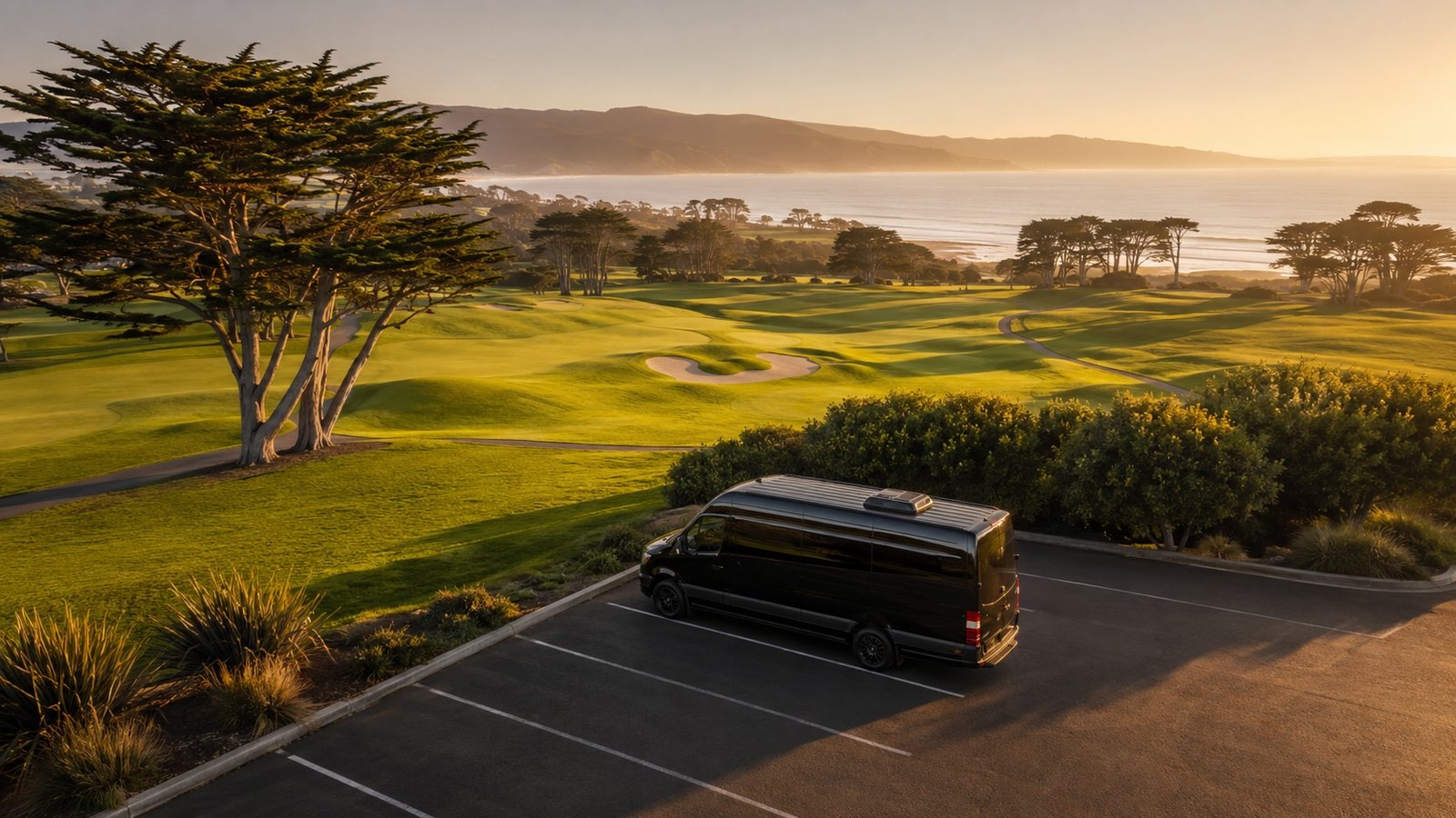 Golf course group transportation San Francisco Bay Area Peninsula