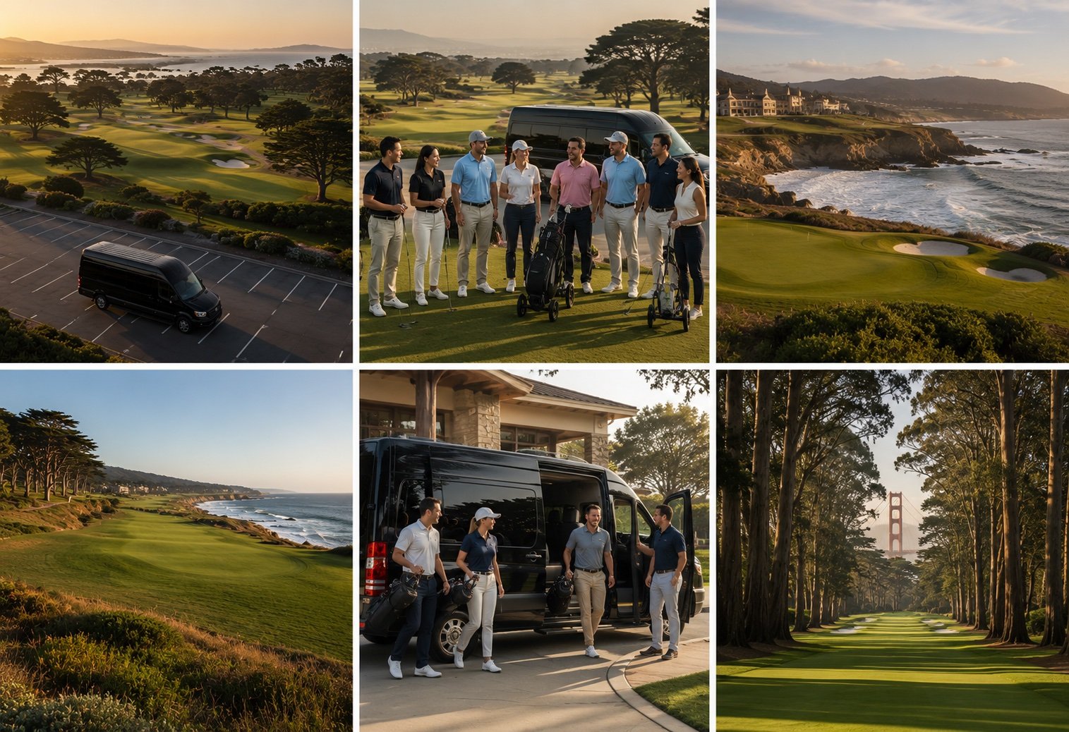 Presidio Golf Course San Francisco fairway through redwood trees