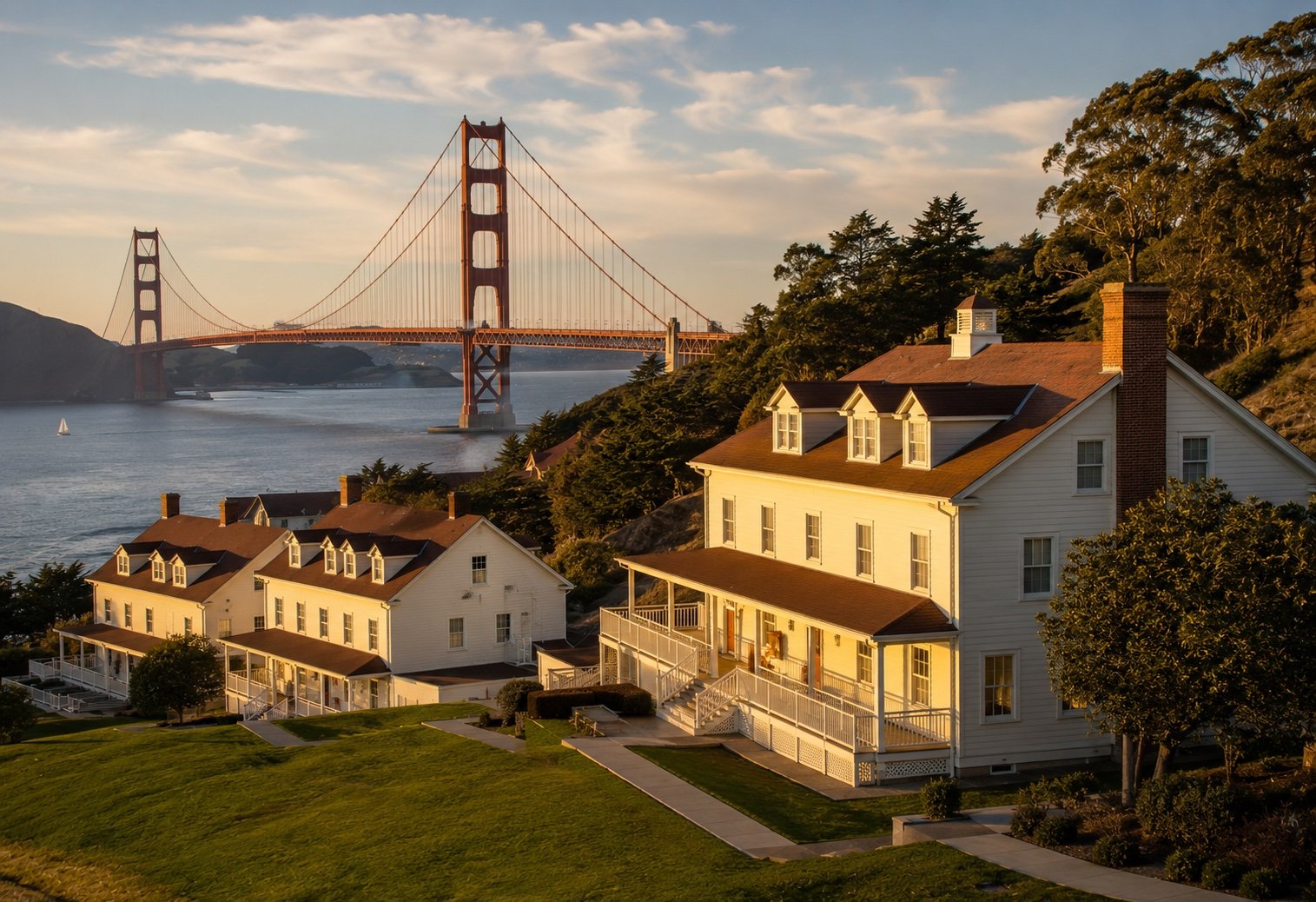 Cavallo Point Lodge wedding venue overlooking Golden Gate Bridge